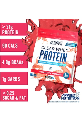Applied Nutrition Clear Whey Protein Isolate 875 Gr Çilek Aromalı Protein Tozu