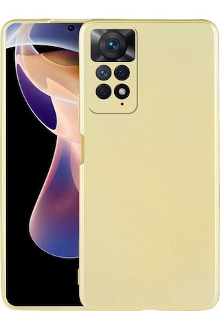 Noktaks - Xiaomi Uyumlu Xiaomi Redmi Note 11 Pro 5g - Kılıf Mat Renkli Esnek Premier Silikon Kapak - Saks Mavi