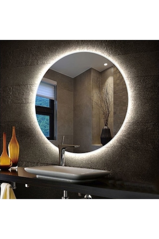 70 Cm Beyaz Ledli Banyo Aynası Tuvalet Aynası