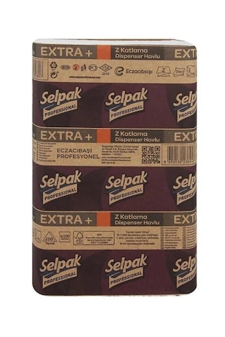 Selpak Pro Extra Z Katlı D Havlu 12 x 200'lü