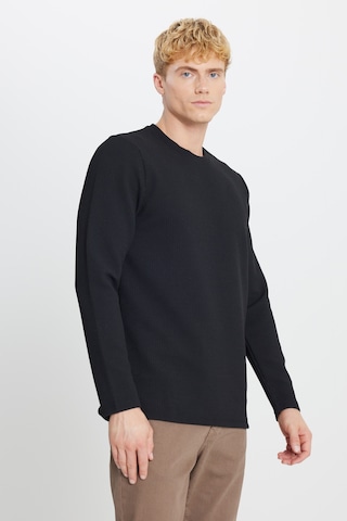 AC&Co / Altınyıldız Classics Erkek Sıyah Slim Fit Dar Kesim Bisiklet Yaka Jakarlı Esnek Tişört SIYAH