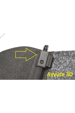 Ayyüce 3d, Renault Clio 2006-2011 Kasa Bagaj Pandizot Ayakları,2x