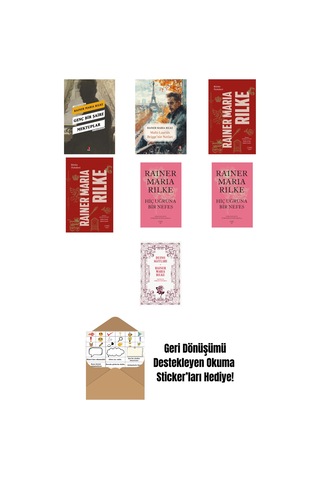 Rainer Maria Rilke 7 Kitap Set + Okuma Sticker'ları