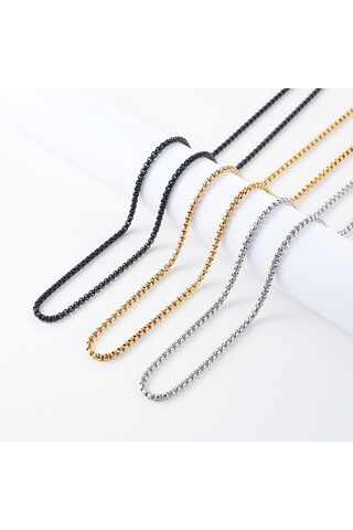 Yystore Çelik Kolye Titanyum Çelik 3.0mmx50cm U Şekil Moda Aksesuarları Jınz-1851