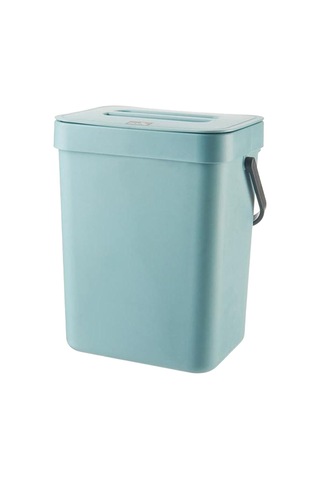Suntek Magideal Modern Atık Çöp Kutusu Duvara Monte Ofis Mavi 3 L orta Mavi