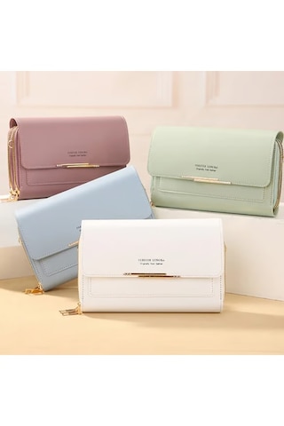 Lengrui Forever Çok Fonksiyonlu Mini-büyük Crossbody Omuzdan Askili Çanta Açık Yeşil Açık Yeşil