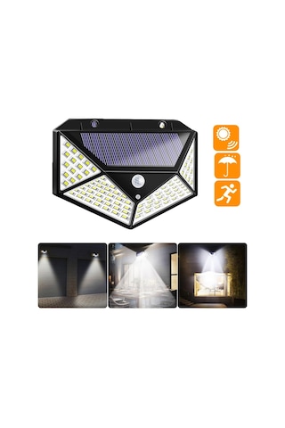 Güneş Enerjili Solar Bahçe Lambası Hareket Sensörlü 100 Led (483338461)