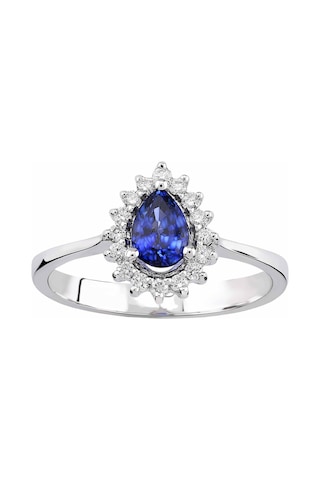 Pırlantalı Safir Yüzük (429870932)