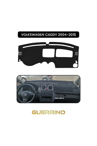 Volkswagen Caddy 2004-2015 Torpido Koruma Halısı Siyah Kenar