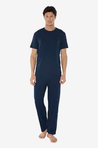 Malabadi Erkek Lacivert Bisiklet Yaka Micro Modal Extra Yumuşak Yazlık Pijama Takımı 6030