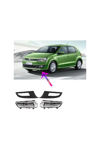 VW POLO SİS FARI SETİ Çift Hüzmeli 2009-2014