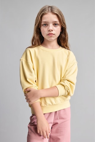 Defacto Relax Fıt Basic Sweatshırt Kız Çocuk E6842a826auyl487 Sarı-yl487