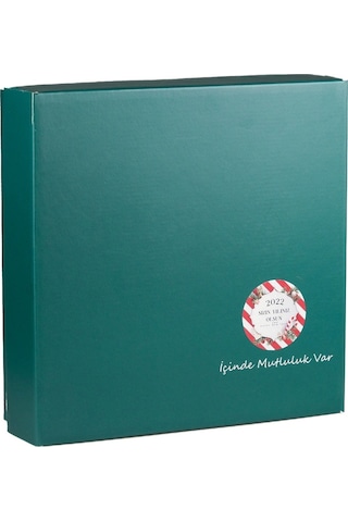 Guruyemiş Box Yılbaşı Mutluluk Kutusu Doğal Kuru Meyve Kuruyemiş Hediyelik Kırmızı