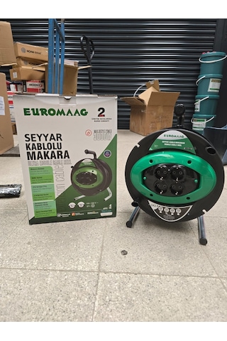 Euromaag Makaralı Seyyar Kablo 40 Metre 3x2.5 Kutulu 40 Metre