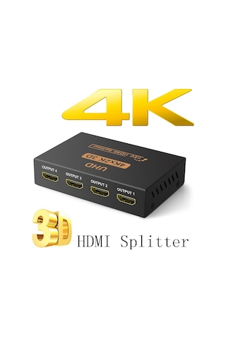 Triline 4K Ultra Hd 3D 4 Port Hdmi Splitter Çoğaltıcı