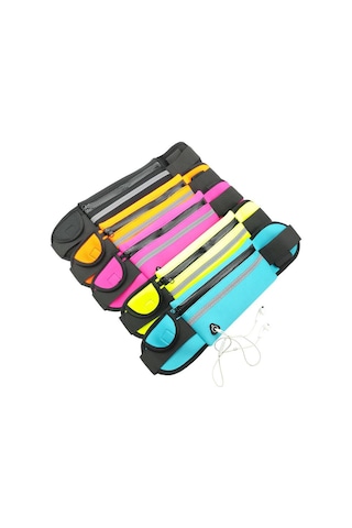 Turuncu Erkekler Kadınlar Bel Çantası Maraton Koşu Açık Sürme Spor Su Şişesi Ile Su Geçirmez Telefon Spor Erkek Kadın Kemer Bel Çantası Turuncu