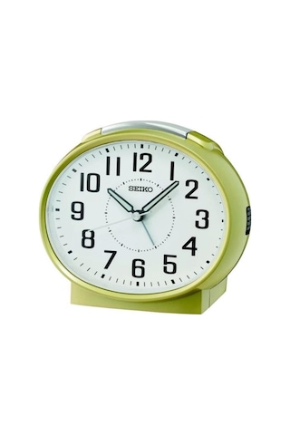 Seiko Qhk059g Sessiz Saniyeli Aydınlatmalı Bell Sesli Alarm 5 Dk Ertelemeli Masa Saati Çok Renkli