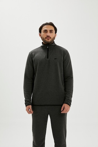 Bad Bear Erkek Sweatshirt Backup Half Zip 210212029-Ant (508595388) Gri