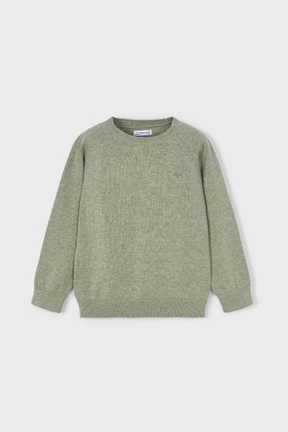 Erkek Çocuk Reglan Kollu Basic Triko Kazak - Yeşil Gri