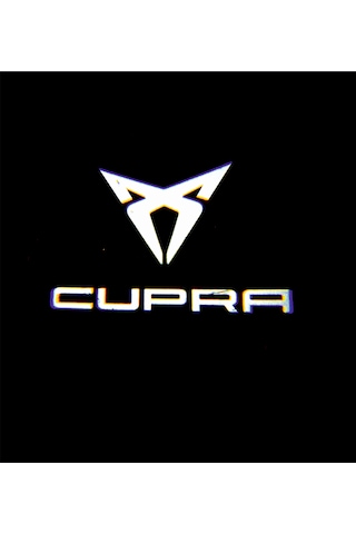 Cupra Araçlar Için Pilli Yapıştırmalı Kapı Altı Led Logo