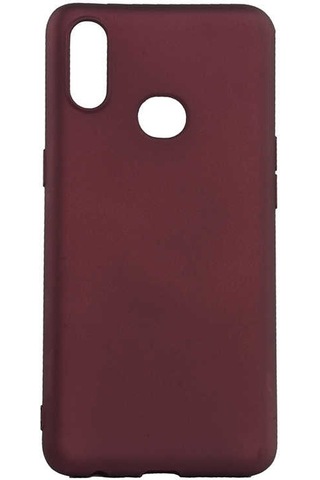 Samsung Uyumlu Galaxy A10s Kılıf Zore Premier Silikon Kapak Mürdüm
