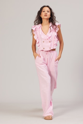 Avrile Bağcıklı Pantolon Pembe