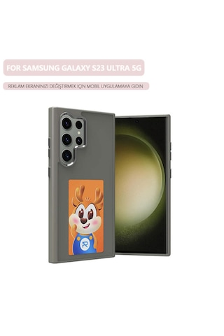 Galaxy Uyumlu S23 Ultra 5g E-mürekkep Ekranlı Telefon Kılıfı İçin Gri