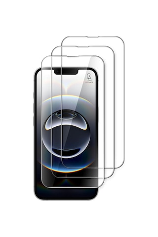 Apple Uyumlu iPhone 16e İle Ekran Koruyucu Şeffaf Temperli Kırılmaz Cam Ekran Koruyucu 3 Adet
