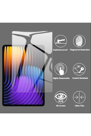 Xiaomi Pad 7 İle Uyumlu Temperli Kırılmaz Cam Ekran Koruyucu