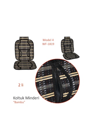 Pmx Koltuk Minderi Bambu Siyah 2 Li Model 4 Wf-1819