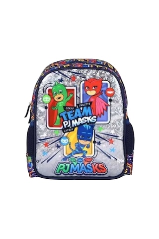 Pj Masks Lisanslı Anaokulu Çantası Çift Gözlü Kalemlik Lisanslı Matara Mavi MAvi