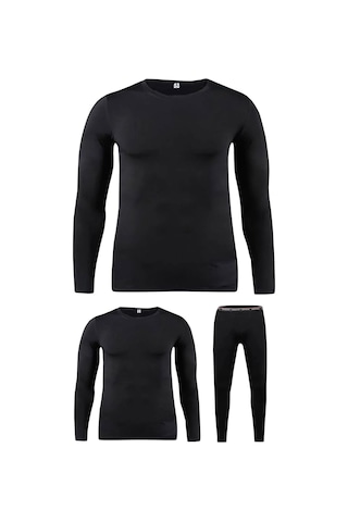 Erkek Büyük Beden Battal Boy 115 - 175 Kilo Arası İçin Uygun Redzone Alt Üst Takım Termal İçlik Siyah