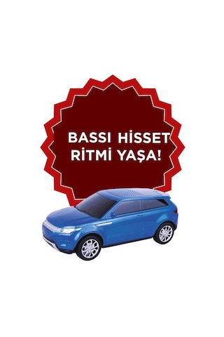 Torima D88 Bluetooth Hoparlör Suv Araba Tasarımlı 16w Fm Usb Selfie Speaker Mavi