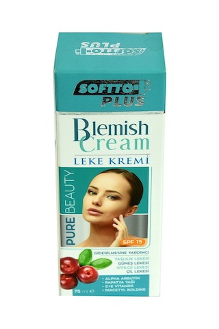 Softto Plus Leke Giderici Bitkisel Karışımlı SPF+15 Cilt Leke Kremi 75 ML