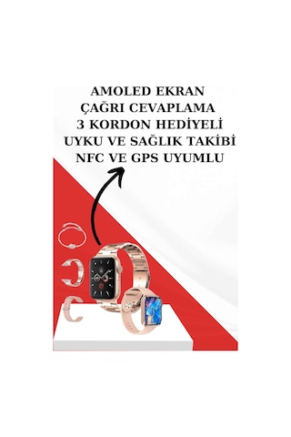 ZENGEMTX Wireless Şarjlı G 9 Pembe Akıllı Saat (İthalatçı Garantili) + Kablosuz A 10S Dokunmatik Kontrol Bluetooth Kulaklık