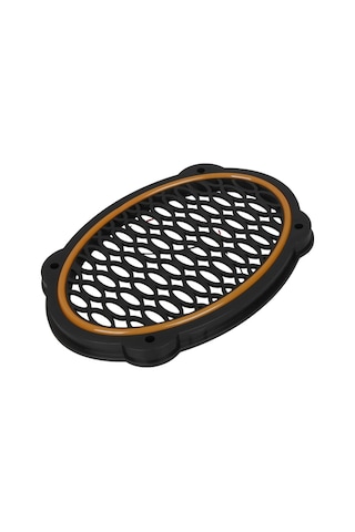 Poke Pk-5052 Oval Hoparlör Kapağı Turuncu Led Sabit 2'li Paket