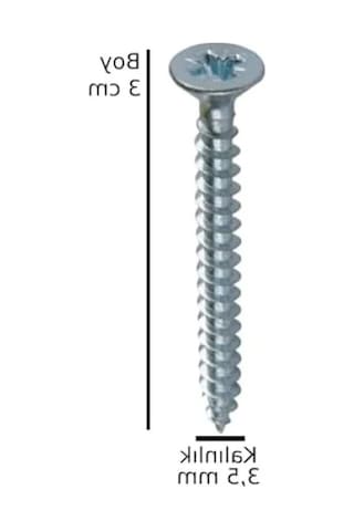 Yıldız Uçlu Ahşap Vida Seti 30 Adet 0.2 MM