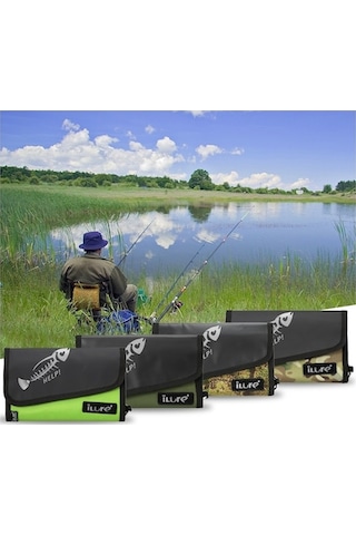 Novahub Katlanabilir Balıkçı Çantası: 6 Şeffaf Cep Ve Su Geçirmez Oxford Kumaş, Kolay Taşıma İçin Karabina. Küçük Boyutlu