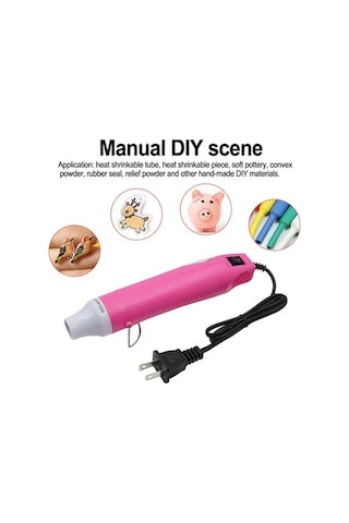 Createtech Elektrikli Sıcak Hava Tabancası - Hızlı Isı 300 W Mini El Isı Tabancası