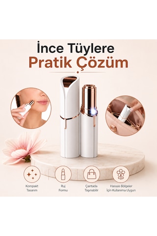 Yüz Tüy Alıcı Epilasyon Aleti Mini Kaş Bıyık Temizleme Cihazı