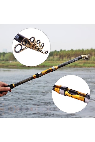Sougayilang Oltalar Karbon 2.1-3.6 M Teleskopik Direk İplik Kutup Tatlı Su Tuzlu Su Balıkçılığı 3.6m