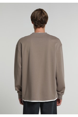 Colin's Colins Regular Fit Yuvarlak Yaka Düz Erkek Kahverengi Sweatshirt Cl1082008 Q1.v2 Tpe Gri