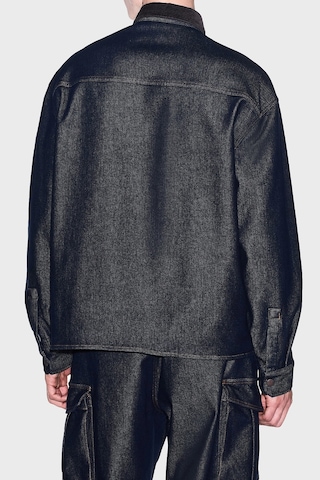 Armani Exchange Kadife Detaylı Pamuklu Oversize Kot Gömlek Erkek Gömlek Xm003402 Af27235 Mb001 Mavi MAVİ