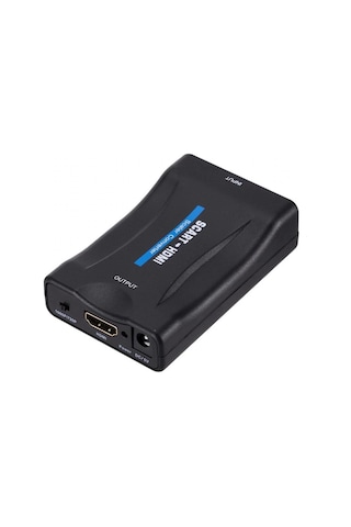 Lunatic 6143 Scart To Hdmi Av Video Çevirici Dönüştürücü Adaptör Taşınabilir, Tak Ve Çalıştır Özelliği.