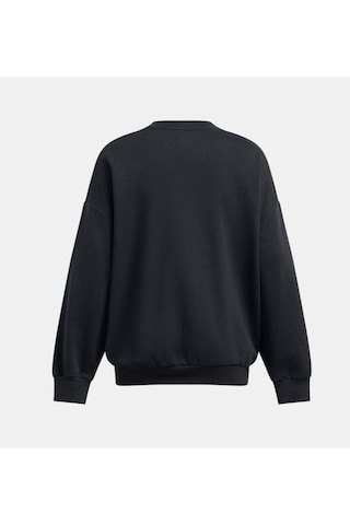 Ua Rival Fleece Os Crew Kadın Sweatshirt 1386463-001 SiYAH