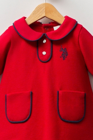 U.S. Polo Assn. Kız Bebek Kırmızı Elbise Kırmızı