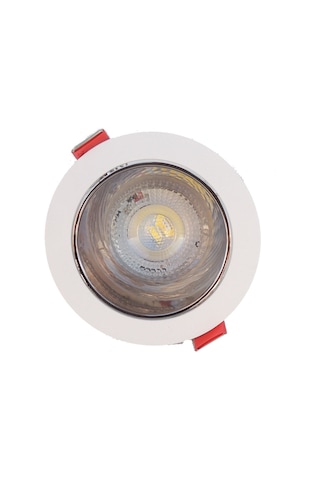 Beyaz Gümüş Sıva Altı Spot Cob Led Armatür GU10 5W Beyaz Işıklı