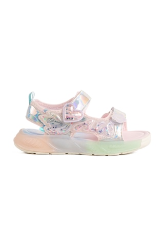 Gümüş Cırtlı Anatomik Hafif Kız Çocuk Sandalet 1946 F Gümüş