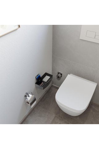 Aqua Bagno Smart Tekli Süngerlik 24 X 12,5 Cm. , Parlak Krom