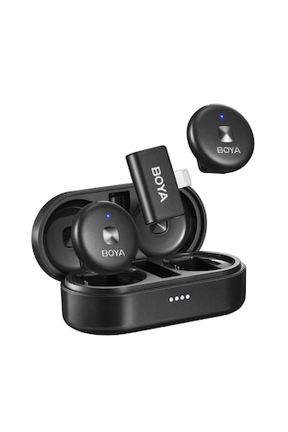 Boya Omic-d Wireless İkili Yaka Mikrofonu Lightning Siyah